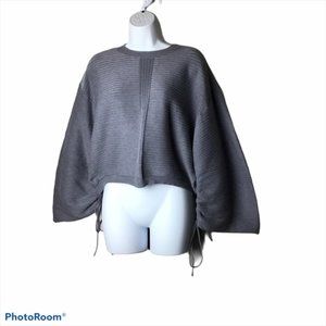 Do+Be Cropped Ribbed Oversized Sweater